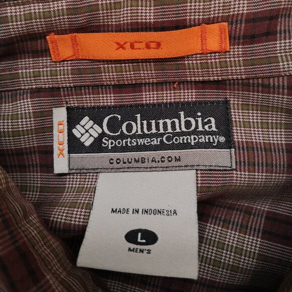 Columbia Men's Size XL Brown & Beige XEO Loose Fit Dress / Casual Shirt - Picture 3 of 7